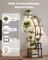 63" Tall 9-Tier Indoor Plant Stand with LED Grow Lights and Adjustable Brightness Timer
